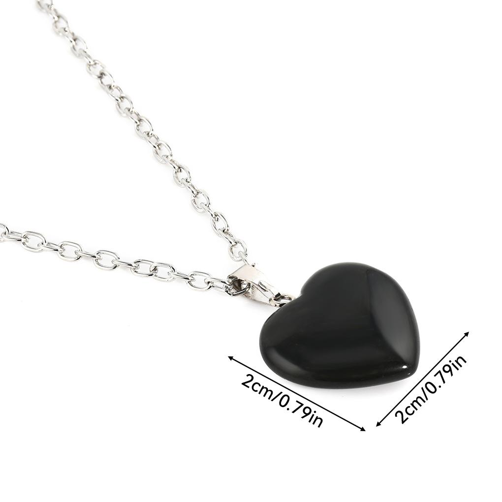 Love Pendant Necklace Drop-Shaped All-Match Crystal Charming Fashionable Necklaces Special Design Women Chain Decoration