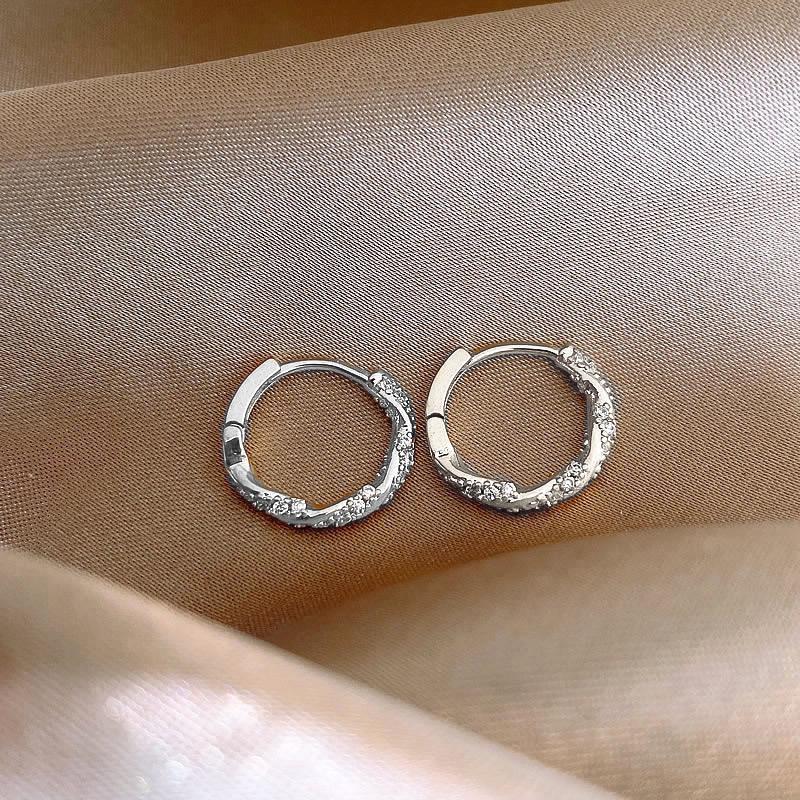 2024 Women's Unique Zircon Gold Hoop Earrings and Ear Cuffs