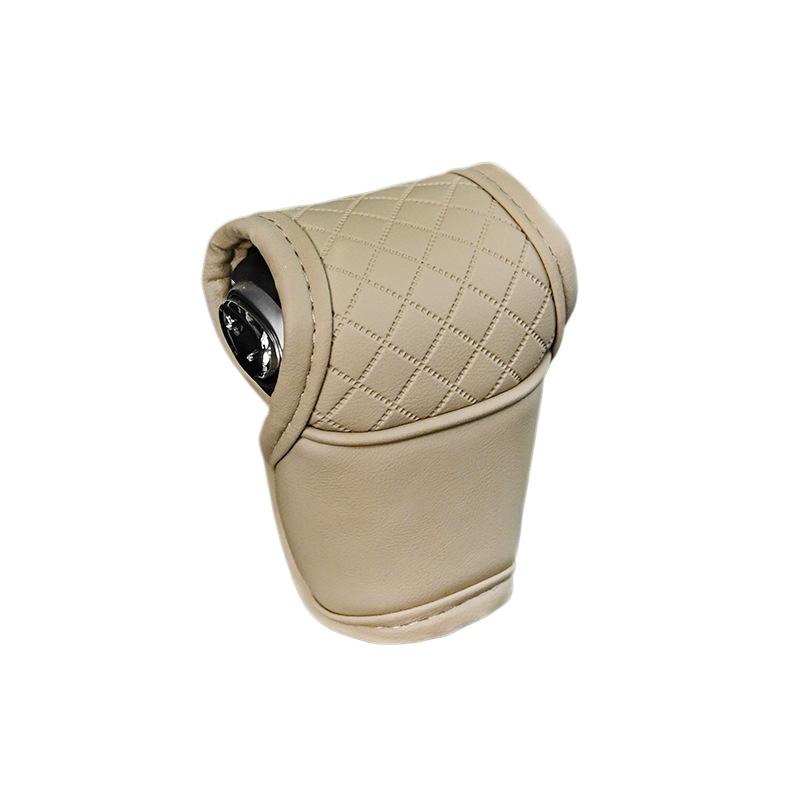 1 Pieza Cuero PU Antideslizante a Prueba de Polvo Protector de Pomo de Palanca de Cambios Universal Cubierta de Palanca de Cambios de Coche Accesorios de Decoración Interior para Palanca de Cambios