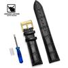 Cowhide Genuine Leather Watch Strap 12/14/16/18/20/22/24 mm Watch Pin buckle Band Soft Wrist Watchband Bracelet + Tool