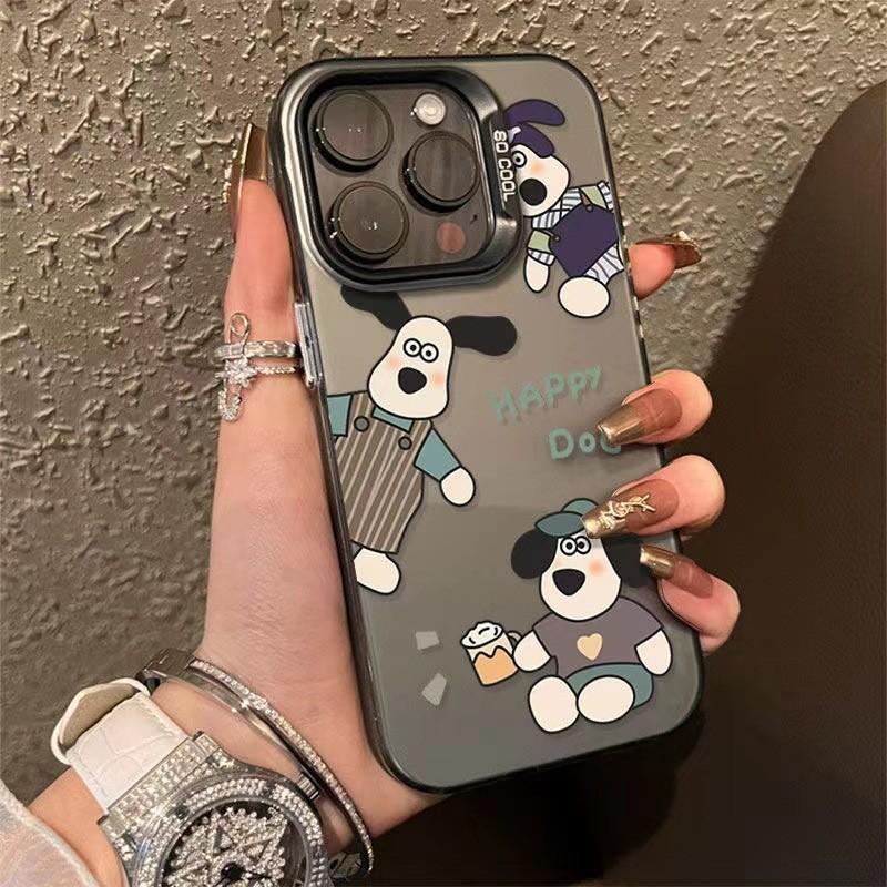 Master Puppy iPhone Case for iPhone 16, 14, Pro Max, Cartoon Style, 13 Matte, 15 Drop-Proof, 11 Trendy XR