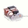 Klarer 7-Fächer Make-up-Paletten-Organizer Acryl-Schubladen-Aufbewahrungsschale für Lidschatten Rouge Kosmetik Schminktisch Make-up-Organizer