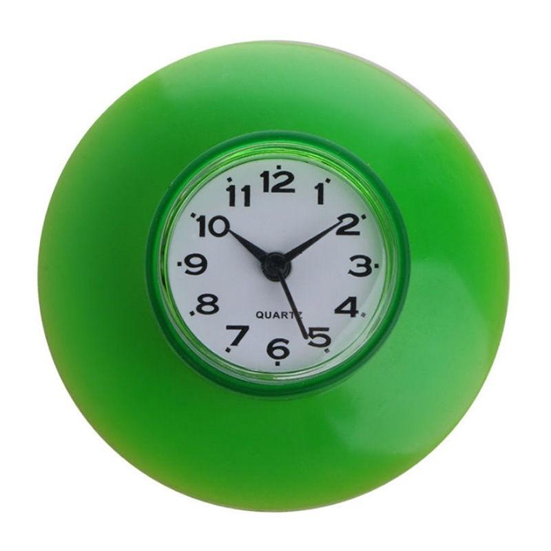 1PC Waterproof Kitchen Bathroom Bath Shower Clock Suction Cup Sucker Wall Decoration
