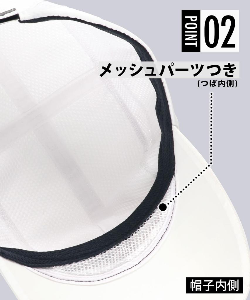 Casquette UNISEXE avec Bord Intérieur en Mesh et Panneau en Mesh à HYR430 Taille M CW-X (C-W-X/Wacoal) Haut, WH,