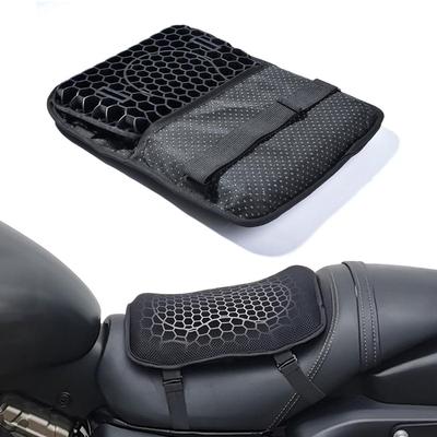 Breathable Motorcycle Gel Cushion With Vibration Absorption Seat Shockproof Bike Seat Cushion For Long Ride Comfortable Cycle Seat Cover Universal