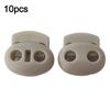 10Pcs Two Hole Cord Lock Spring Mechanism Clip Plastic Stopper Adjustable Shoelace Accessorie For Sportswear/Shoes/Elastic Band