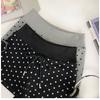 Nuovi Pantaloncini Sportivi a Pois con Coulisse Donna Estate Versatili Slim-fit Casual Pantaloni Dritti