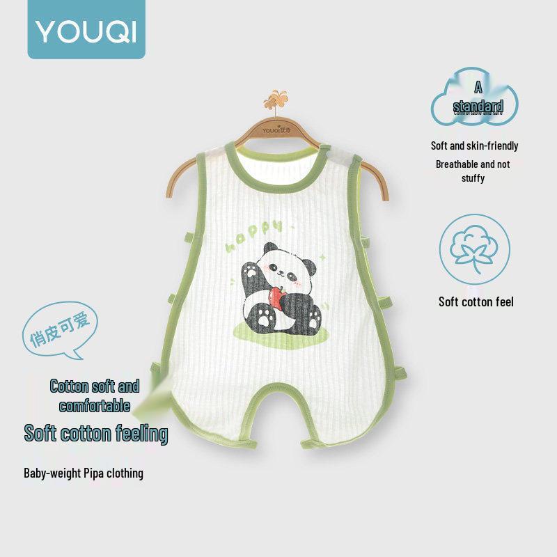Youqi Baby Sleeveless Summer Jumpsuit - Cute, Lightweight, Side-Opening Design