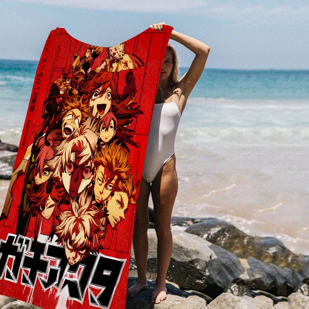 Hot Cool Anime G-Gachiakuta Beach Towel Colorful Bath Towels for Girl Microfiber Quick Dry Custom Sand Free Yoga Spa Gym Pool