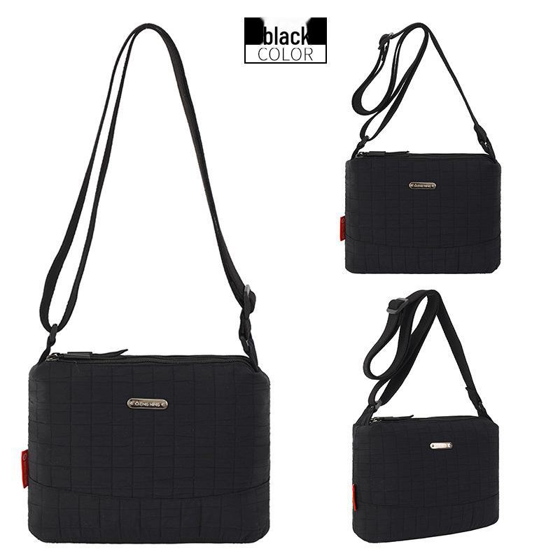 Bolsa de Viagem Feminina de Nylon de Grande Capacidade 2024 - Bolsa Mensageiro de Ombro Leve e Moderna