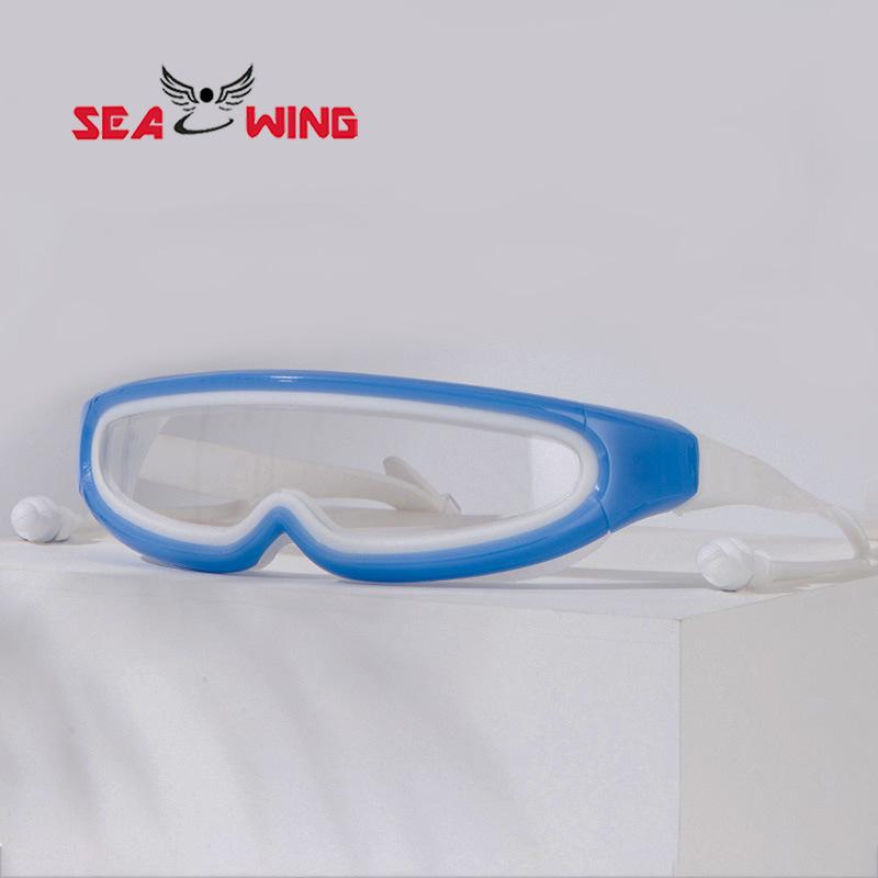 Large-Frame High-Definition With Integrated Earplugs Kids. Anti-fog Spray Original Mini Polarized Swimming Goggles Custom Screen