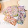 Kawaii Cartoon 3D Relief Sticker Cute Crystal Jelly Patch For Mobile Phone Case Mirror Scrapbook Journal Animal Decor