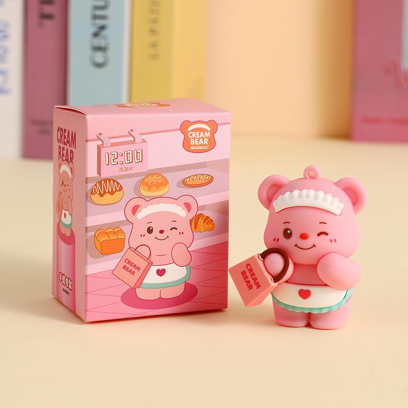 Authentic Butter Bear Ornaments: Creative Decor for Office or Car, Ideal Small Gifts