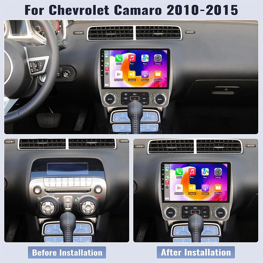 9 Inch Android Car Radio For Chevrolet Camaro 2008-2015 Carplay Multimedia Player GPS Navigation Touch Screen Head Unit