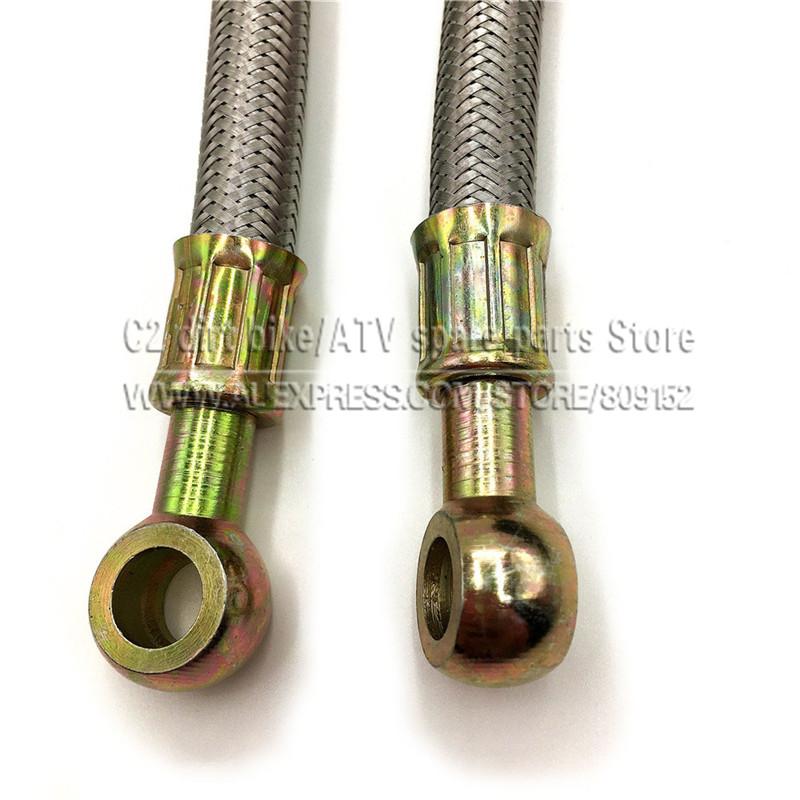 Silver M10*183MM Oil Hose tube for Dirt Pit bike Radiator COOLING cooler SCOOTER ATV Goped M10 BANJO