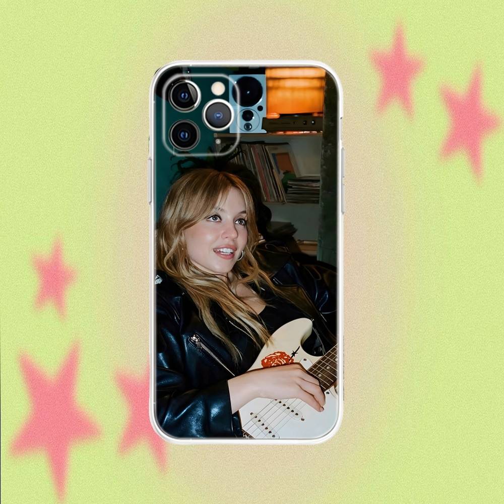 Sydney Sweeney Actor Transparent Non-Slip Phone Case For iPhone 17,16,15,14,13,12,11,Air,X,XR,Pro,Max,Plus