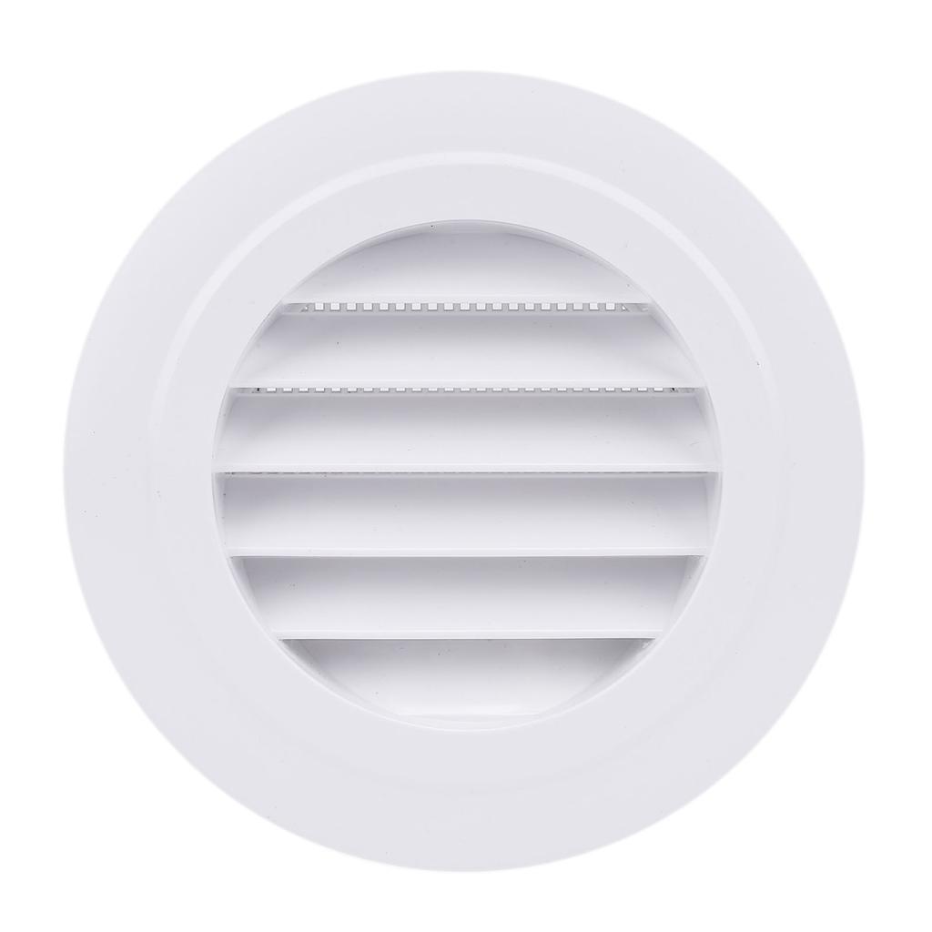 100mm Round Vent Cover 4 Inch ABS Exhaust Vent Oblique Louver Grille Cover for Bathroom Office