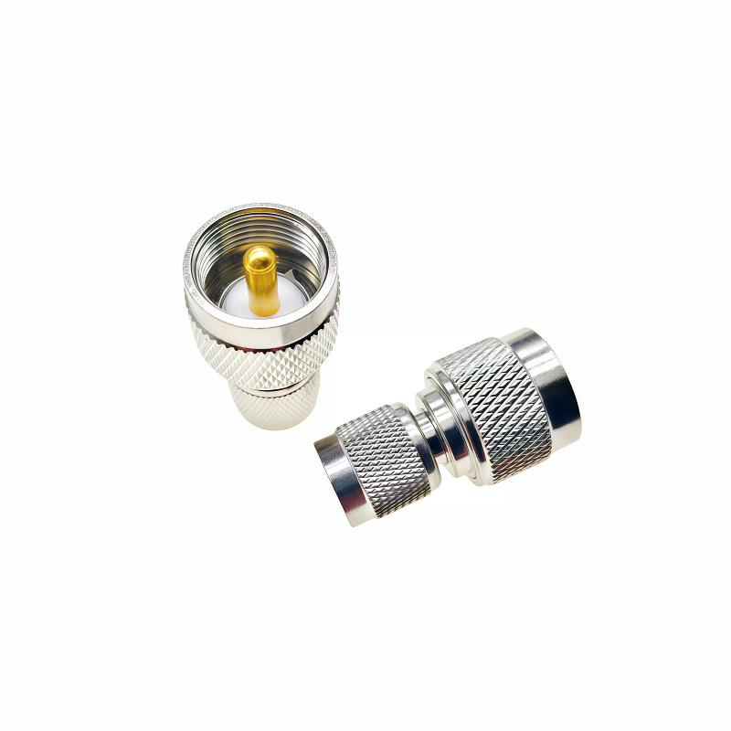 Copper Nickel-Plated TNC to UHF Male RF Coaxial Adapter (SL16 to TNC)