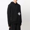 Y-3 FW21 Logo Print Loose Drawstring Hoodie Men Tops Black HF7067