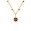 December Birthstone Rhinestone Pendant Necklace - European Women's Fashion