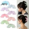 Hair Claw For Buns Back Head Shark Clip, Large Hollow Petal Shape Claw, Bun Holder No Pressure Clip Accessory, Size Shower for Thick And Half-Ties