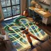 Tappeto Personaggio Anime DragonBall per Soggiorno Camera da Letto Decorazione Casa Tappetino Film Cool Tappetino Gioco per Pavimento