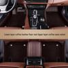 Genuine Leather Full Surround Car Floor Mats for 22 Volkswagen Models: Magotan, Tiguan L, Teramont X, and Passat