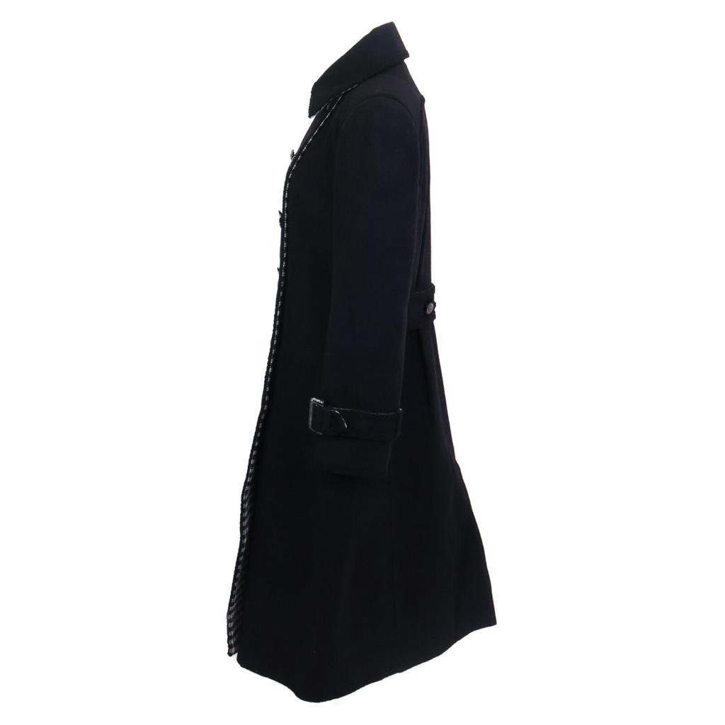 CHANEL [Good Condition/Domestic Regular] 09A P36329V24217 CC Logos Button Double Breasted Long coat 38 blackUsed