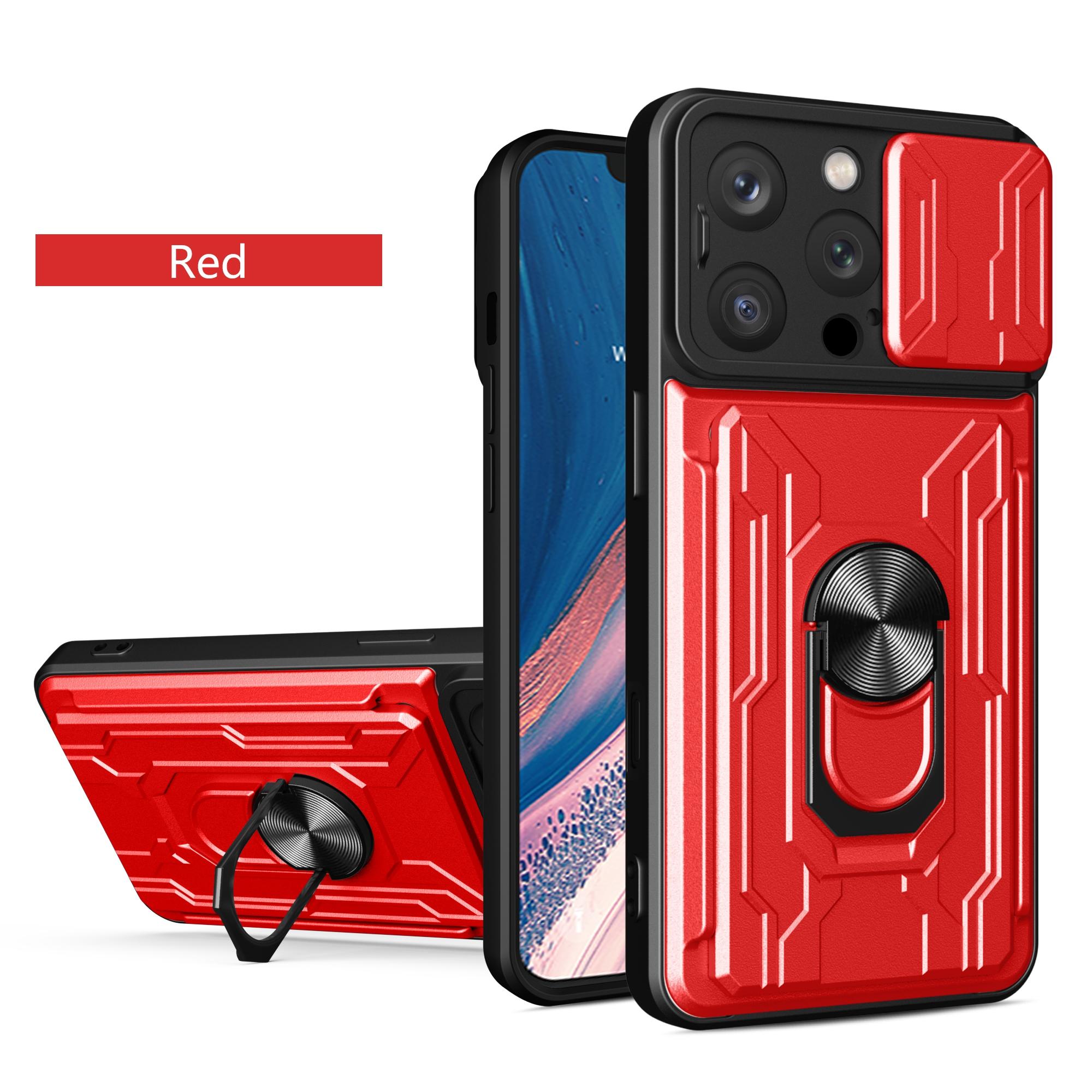 

Heavy Duty Case For iPhone 16 Pro Max 15 Plus 14 13 12 Cover With Card Pocket Ring Stand Holder Shockproof Fundas Coque Capa For iPhone 14
