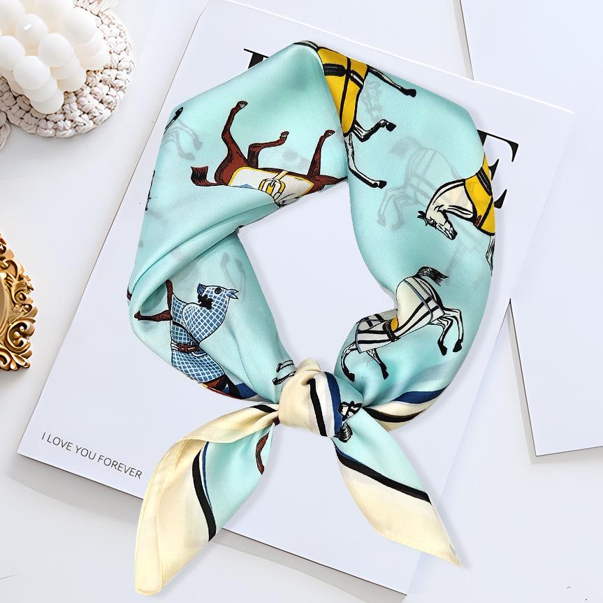 

Строго отобранные 70 шелковых шарфов, небольшие квадратные шарфы из искусственного шелка для женщин, ретро-высококачественные тонкие универсальные профессиональные шарфы Square scarf Li brocade 70cm-70cm