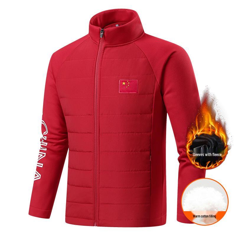 

2022 Спортивный зимний комплект с флисовой подкладкой: Мужская и женская форма для тренировок спортсменов национальной сборной и форма тренера по ушу 5XL