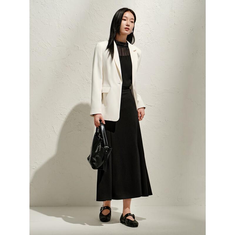 Женский приталенный ацетатный блейзер M