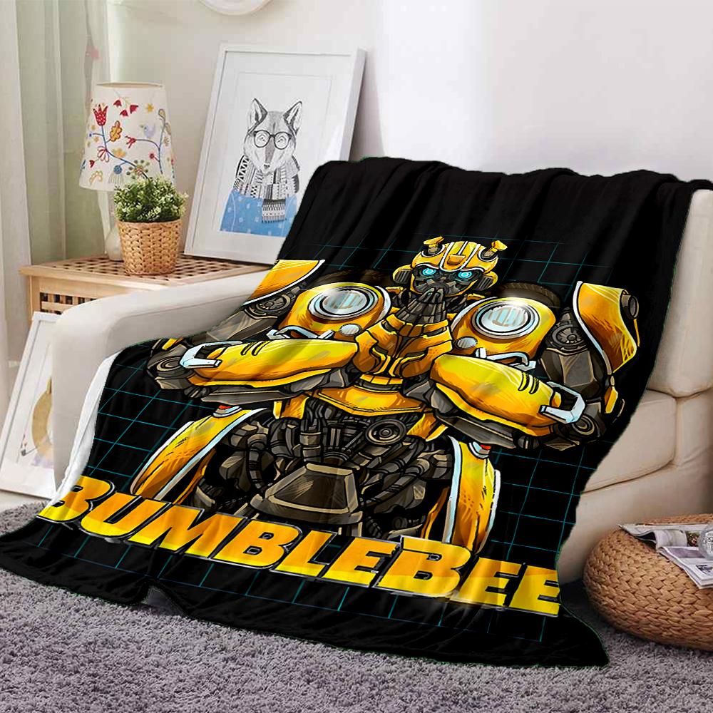 1Pc Transformers Optimus Prime Statue Blanket For Couch Bed Plush Cozy Fuzzy Blanket Super Soft Warm Blankets For Fall And Winter 091882