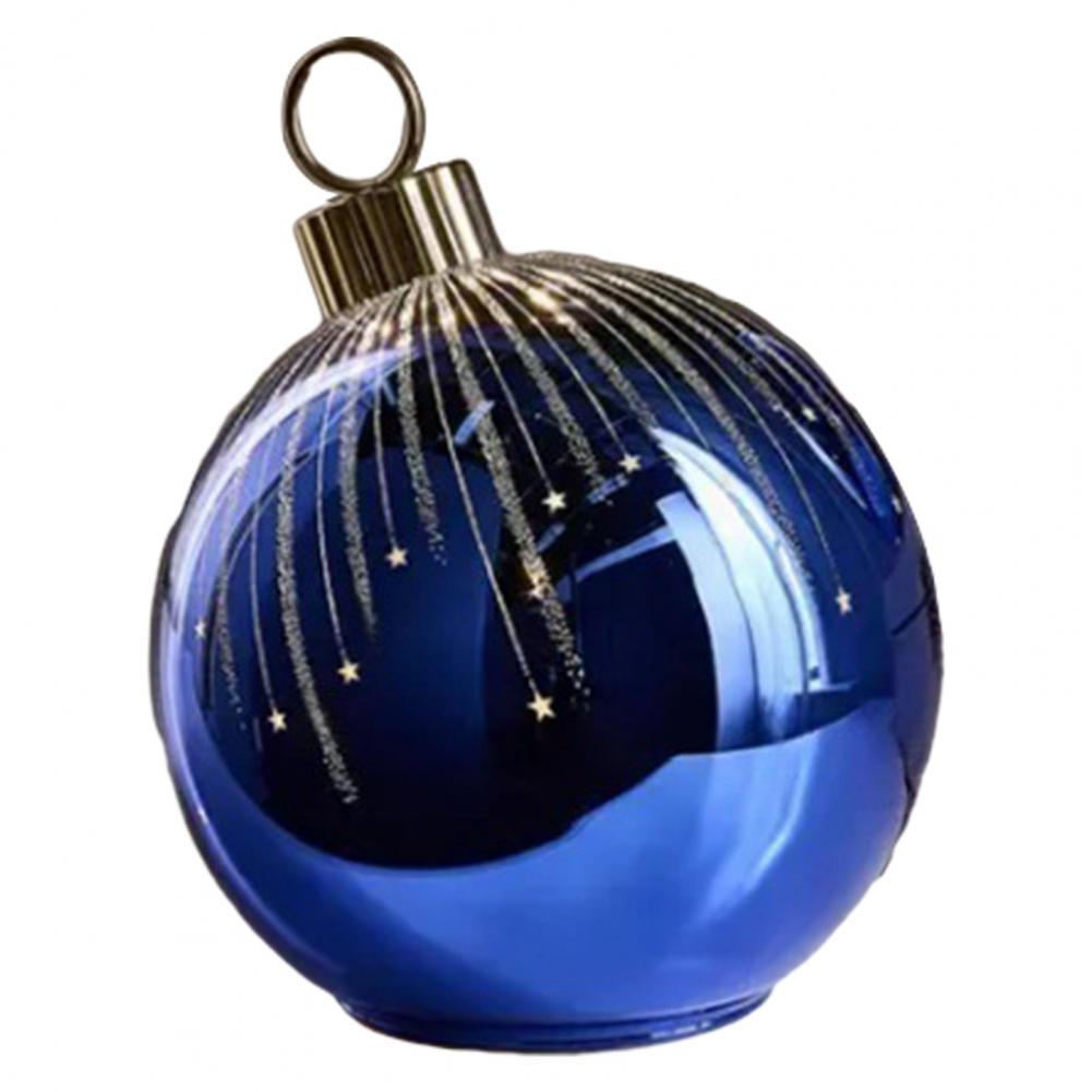 Starry Night Glass Christmas Ornaments Shatterproof Plastic Baubles for Holiday Tree Decor Indoor Outdoor Party Favors