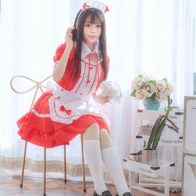 Sexy Sweet Gothic Lolita Dress Maid Costume Anime Cosplay Maid Uniform Halloween Costum Women