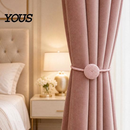 Decorative Curtain Tiebacks Magnetic Tiebacks, Modern Rope Tie Backs, Quick Fix Ties Drapes Holdbacks for Home Indoor Bedroom Office Adjustable