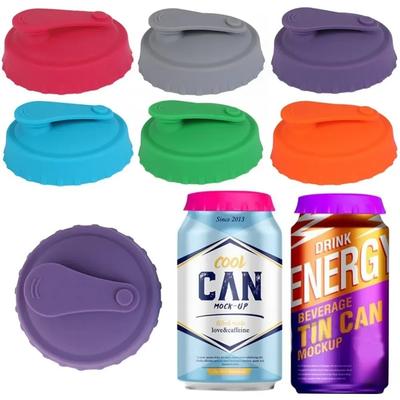 Coperchio per lattina di soda in silicone Tappo per lattina riutilizzabile per bibite gassate Bevande di succo di coca cola Adatto a lattine standard Lattina di coca cola protettiva