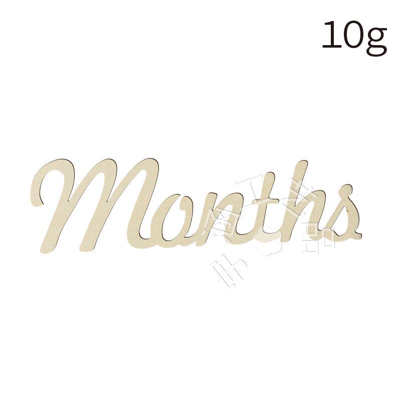 Wooden Baby Milestone Photo Props - English Numbers & Months