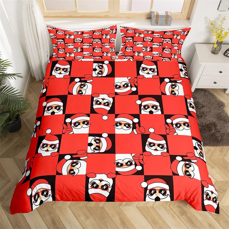 Poszwa na kołdrę bałwan choinka płatek śniegu poszwa na kołdrę kreskówkowy zestaw pościeli mikrofibra święta Bożego Narodzenia Nowy Rok prezent zestaw do łóżka