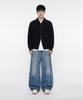 AGOD Refined Two-Way Knit Zip-Up [Black]