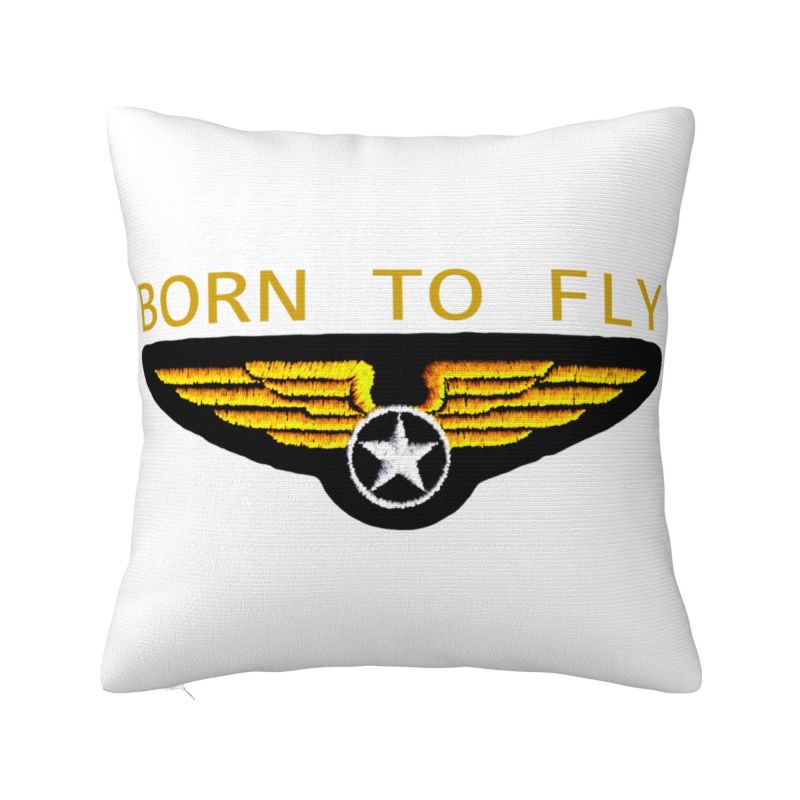 Cockpit Six Dials Flight Simulator Pilot Pillow Covers Home Decor Fashion Aviation Airplane Chair Cushion Square Pillowcase