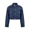 Vivienne WeStwood Label LuSSo SS25 Women S Crop Marlene Denim Jacket 19010018 W0162 K406