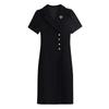 La Chapelle 2026 Summer Plus Size Slimming Short Sleeve Black Suit Dress
