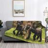 Coperte per Pastore Tedesco Regalo per Amanti degli Animali Cani Coperta Plaid in Flanella Divertente Traspirante per Copriletto Estate