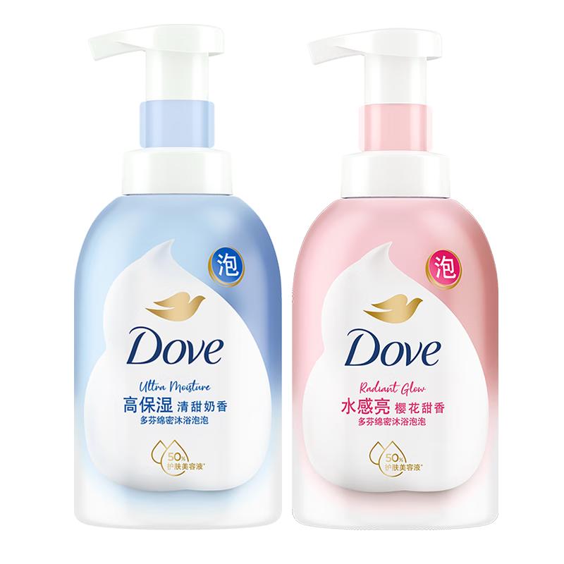 Dove Foaming Body Wash - Sweet Milk & Cherry Blossom Duo Pack