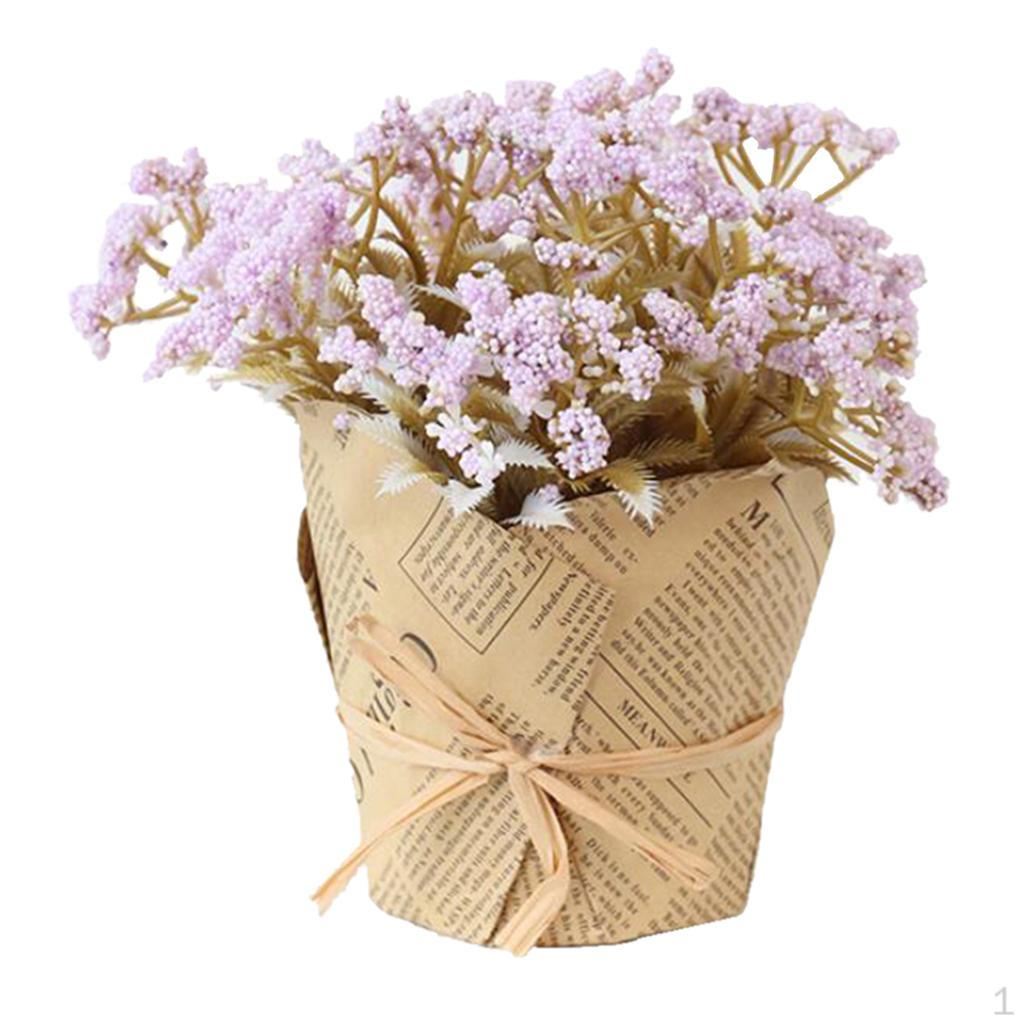 

Artificial Flowers Lavender Gypsophila Party Bouquet світло-фіолетового кольору