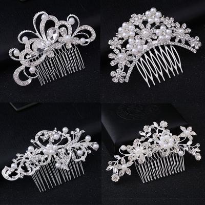 Women Five Petal Flower Hair Accessories Fashion New Bridal Hair Comb Wedding AVE
