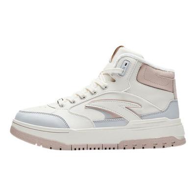 982 Fleece Comfort Warm Non-Slip High-Top Sneakers Women Sneakers White Pink Blue 122448961-4