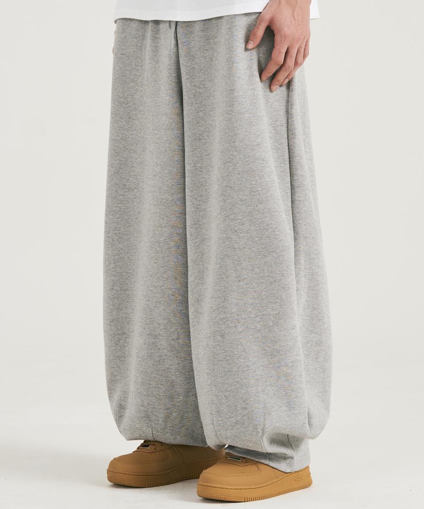 Osillos D18 Triple Pintuck Balloon Sweatpants_Melange
