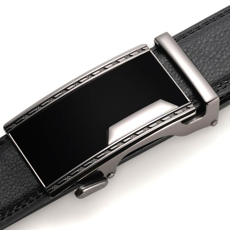Men'S New Belt Automatic Buckle Cowhide Belt Business Leisure Trend Young And Middle-Aged Belt